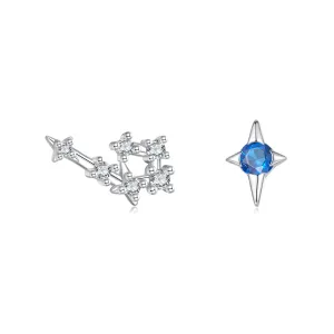 Cercei din argint Gemini Constellation