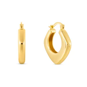 Cercei din argint Golden Big Earrings