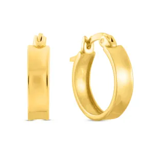 Cercei din argint Golden Little Hoops