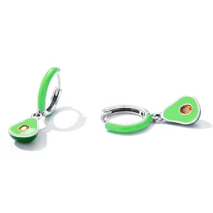 Cercei din argint Green Avocado