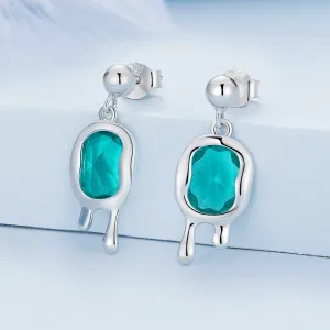 Cercei din argint Melted Silver