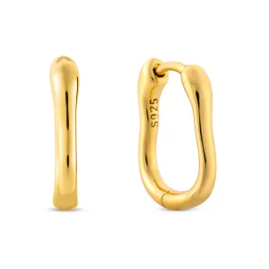 Cercei din argint Small Square Hoops