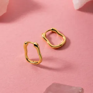 Cercei din argint Small Square Hoops