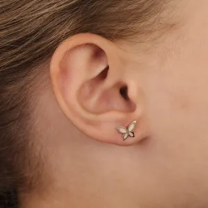 Cercei din aur 14K  pentru copii Butterflies