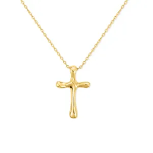 Colier din argint Beautiful Golden Cross