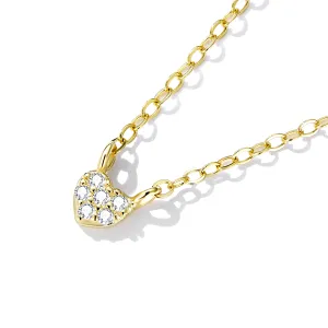 Colier din argint Golden Mini Heart