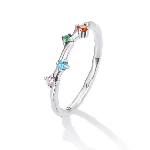 Inel din argint Bright Multicolor