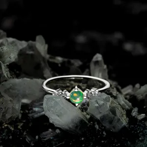 Inel din argint Silver Opal Harmony