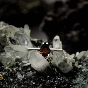 Inel din argint Silver Serene Bliss Smoky Quartz