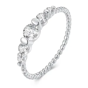 Inel din argint Silver Small Beads
