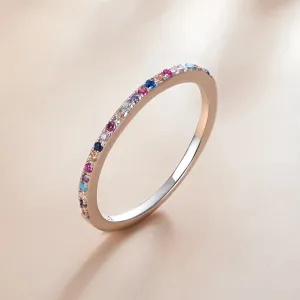 Inel din argint Studded Pastel Multicolor
