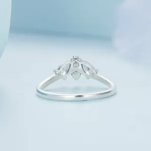 Inel din argint White Crystal Bee