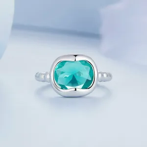 Inel reglabil din argint Melted Silver
