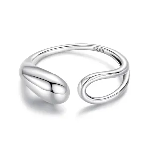 Inel reglabil din argint Polished Ring