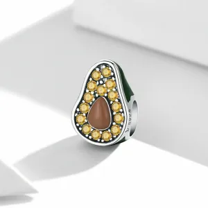Talisman din argint  Avocado Crystals
