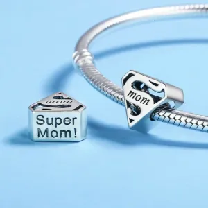 Talisman din argint Super Mom