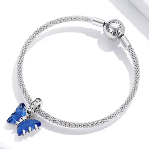 Talisman din argint Zircon Butterfly