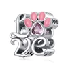 Talisman de argint Love Pink Paw picture - 1