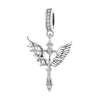 Talisman din argint Angel Demon Cross picture - 1