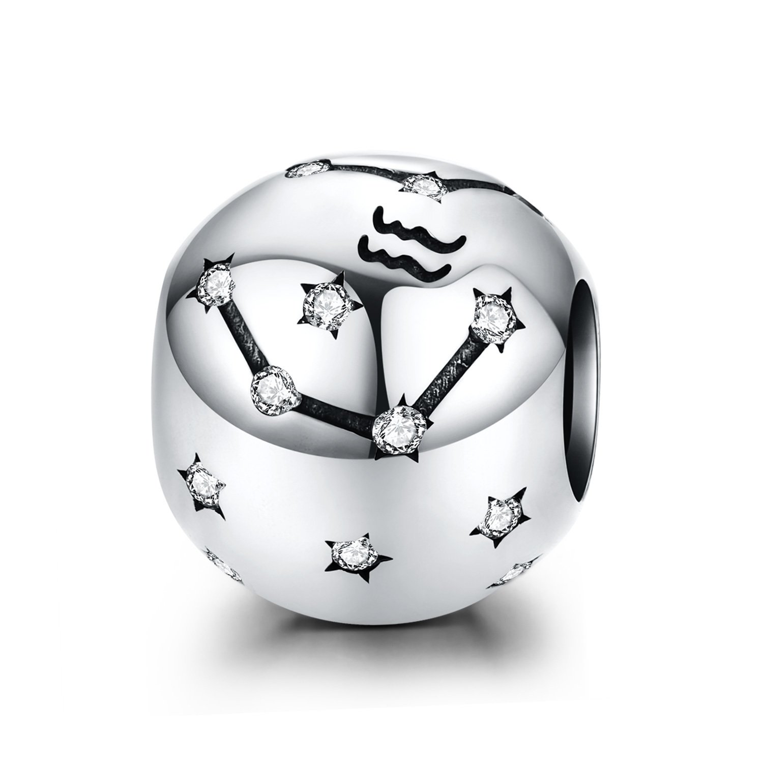 Talisman din argint aquarius constellation