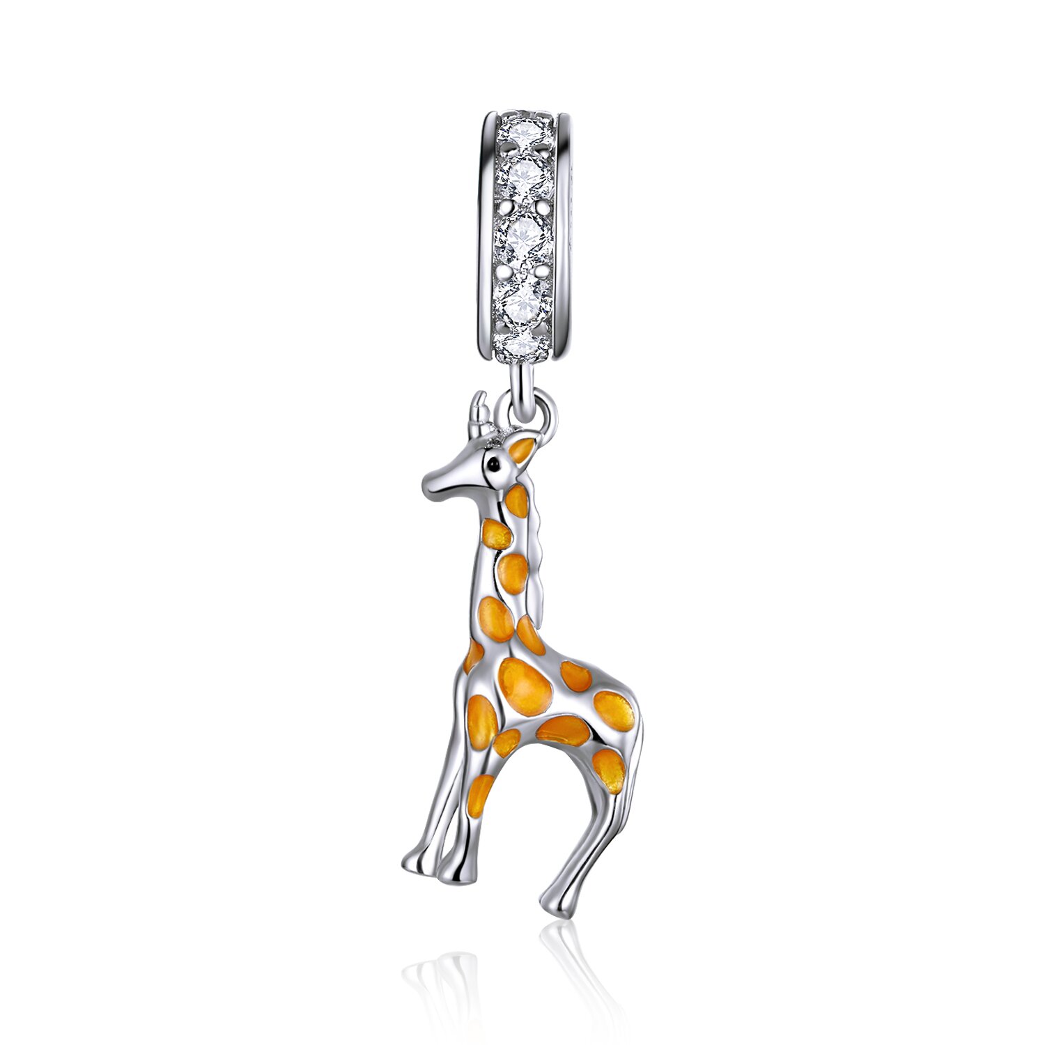 Talisman din argint beautiful giraffe