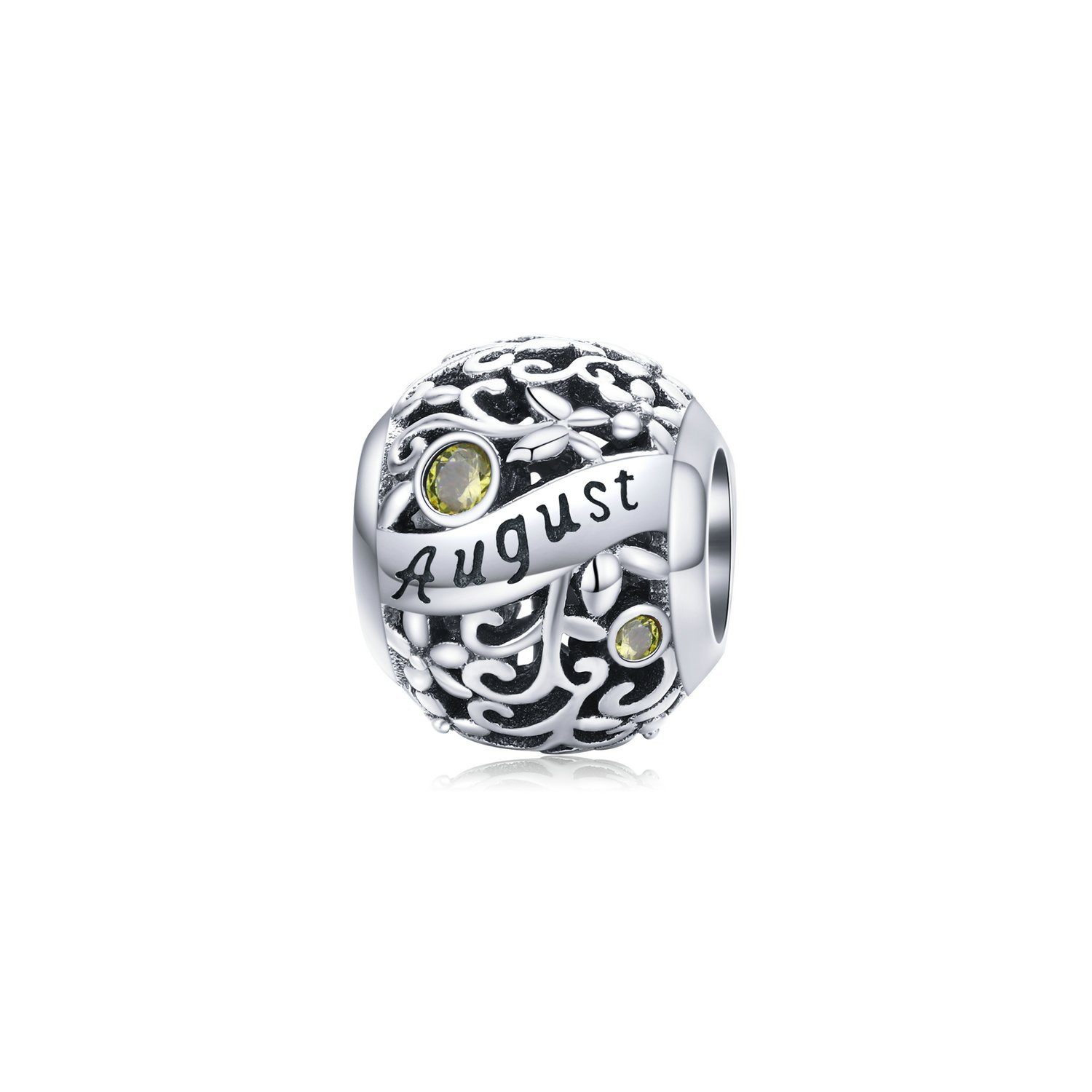 Talisman din argint birthday stone august