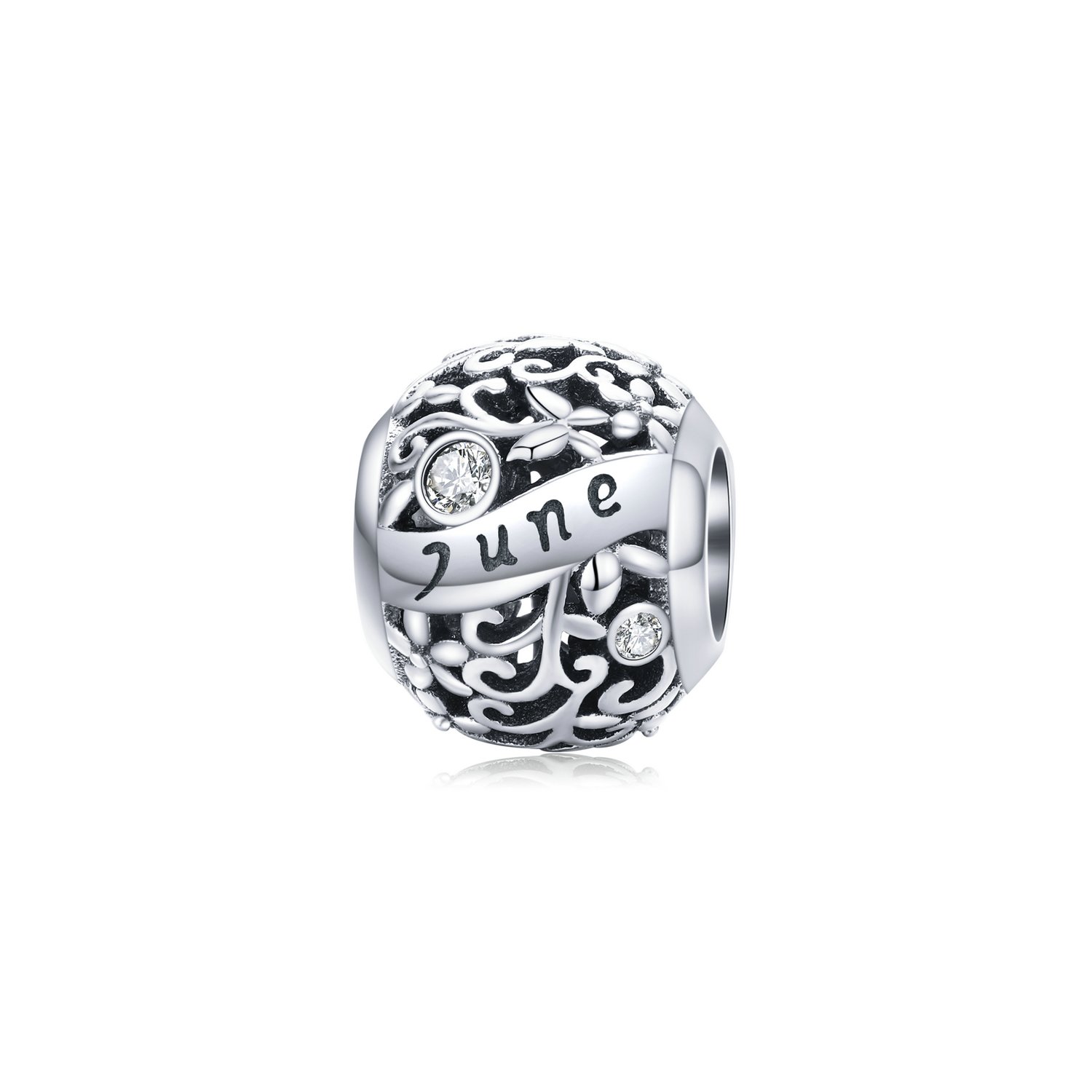 Talisman din argint birthday stone june