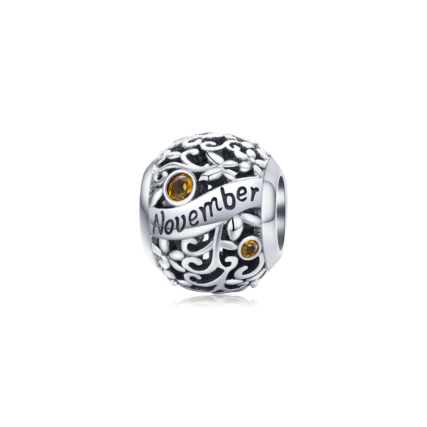 Talisman din argint birthday stone november
