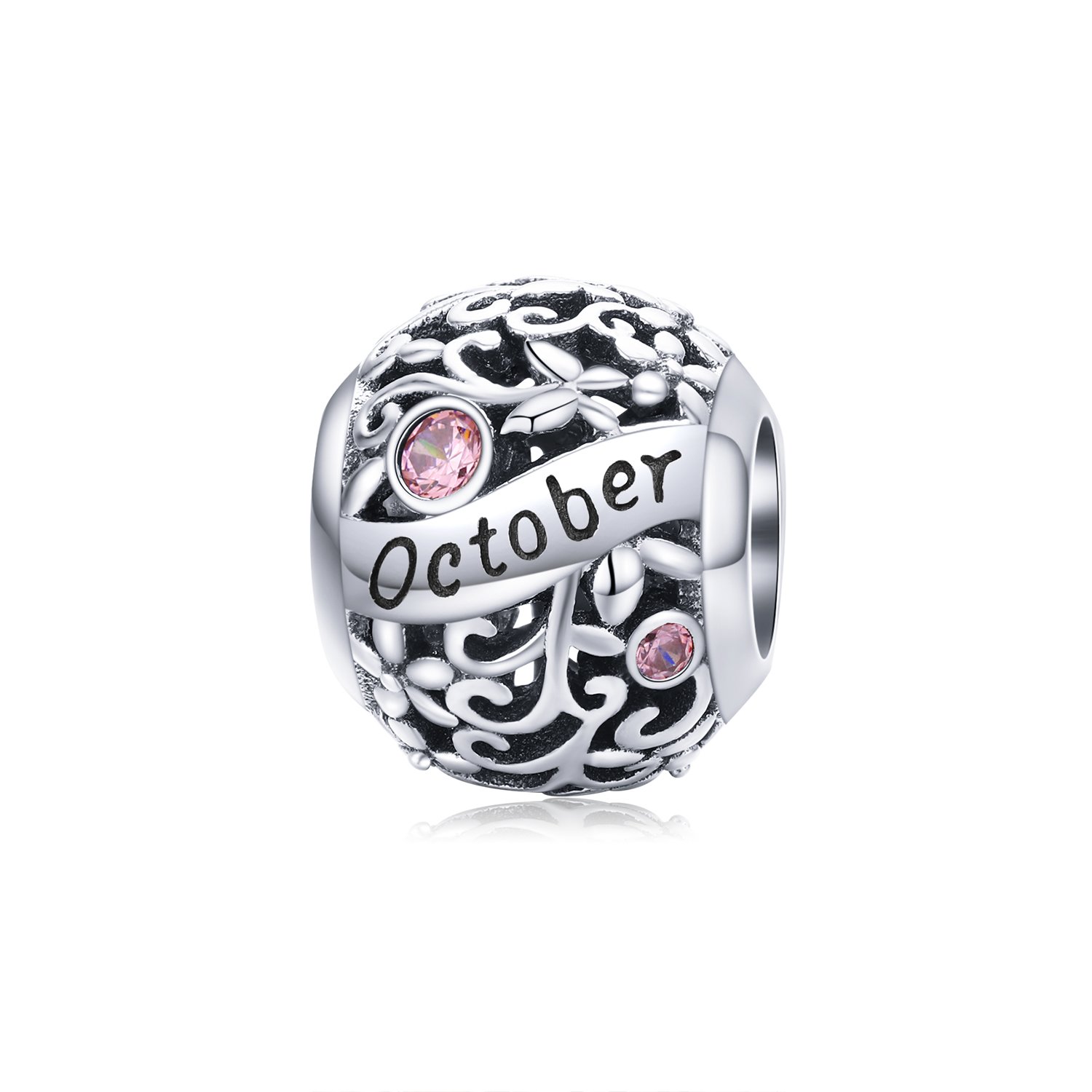 Talisman din argint birthday stone october