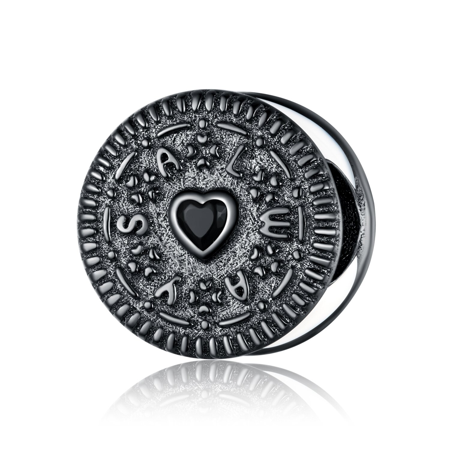 Talisman din argint Black Hearted Biscuit image0