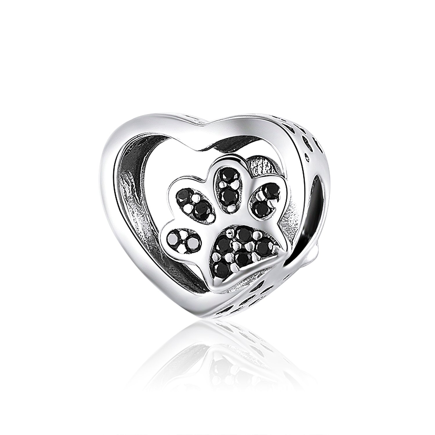 Talisman din argint black paw