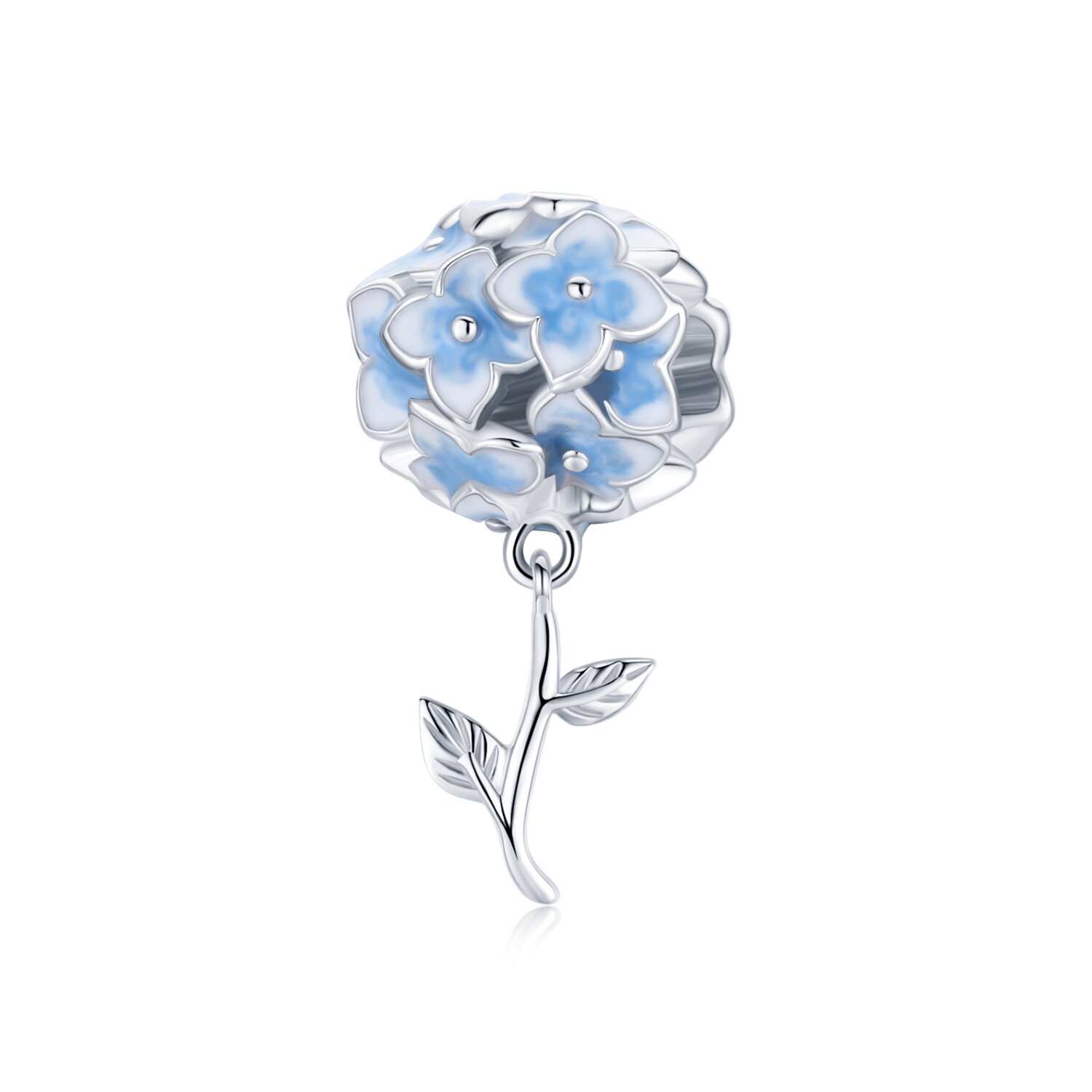 Talisman din argint blue bouquet