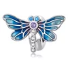 Talisman din argint Blue Dragonfly picture - 1
