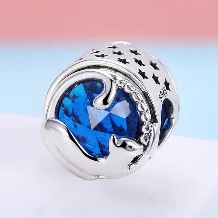 Talisman din argint blue kitten