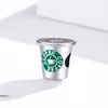 Talisman din argint cappuccino Cup picture - 2