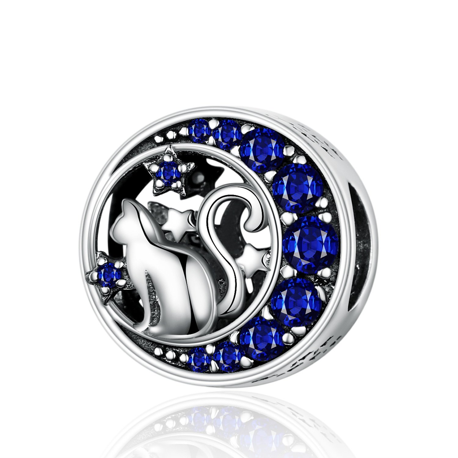 Talisman din argint cat and stars
