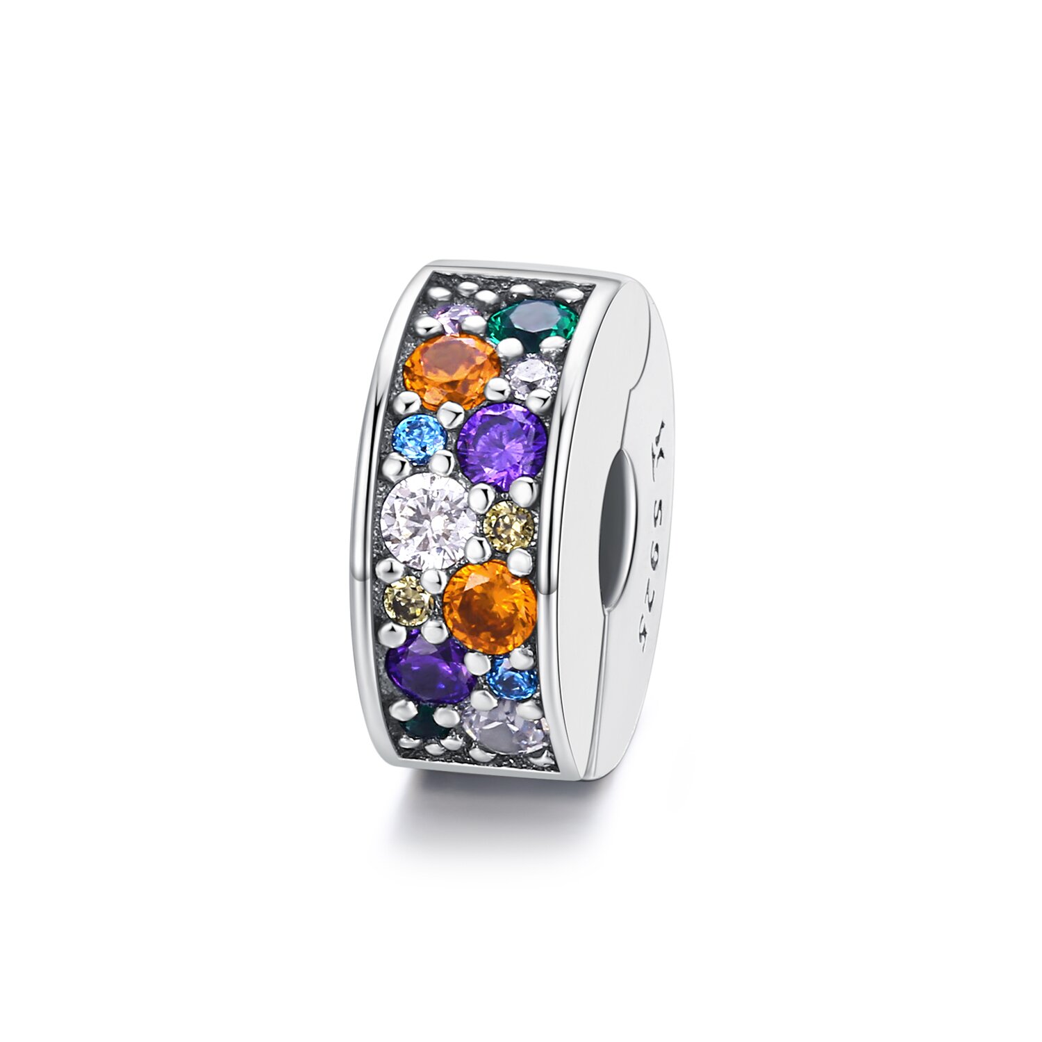 Talisman din argint colored clips