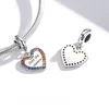 Talisman din argint Colorful Heart Charm picture - 2