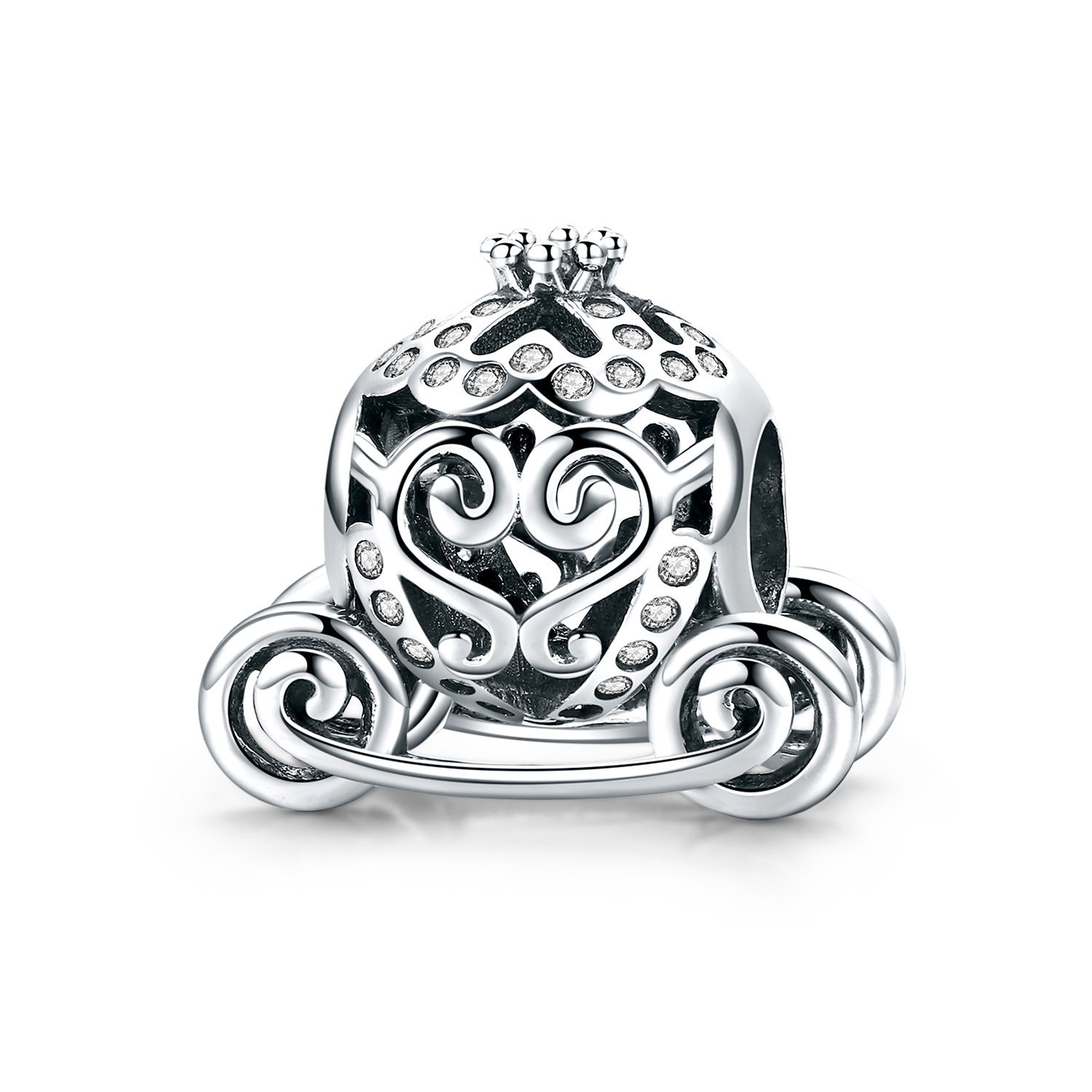 Talisman din argint crystal carriage