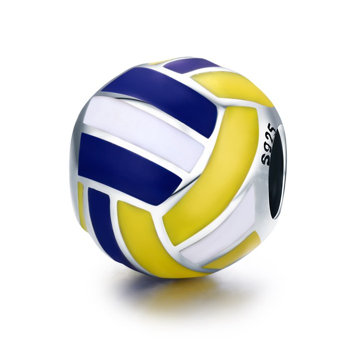 Talisman din argint cu minge volleyball