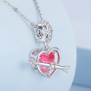 Talisman din argint Cupidon Red Heart