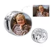 Talisman din argint Custom Photo Funny Sloth picture - 2