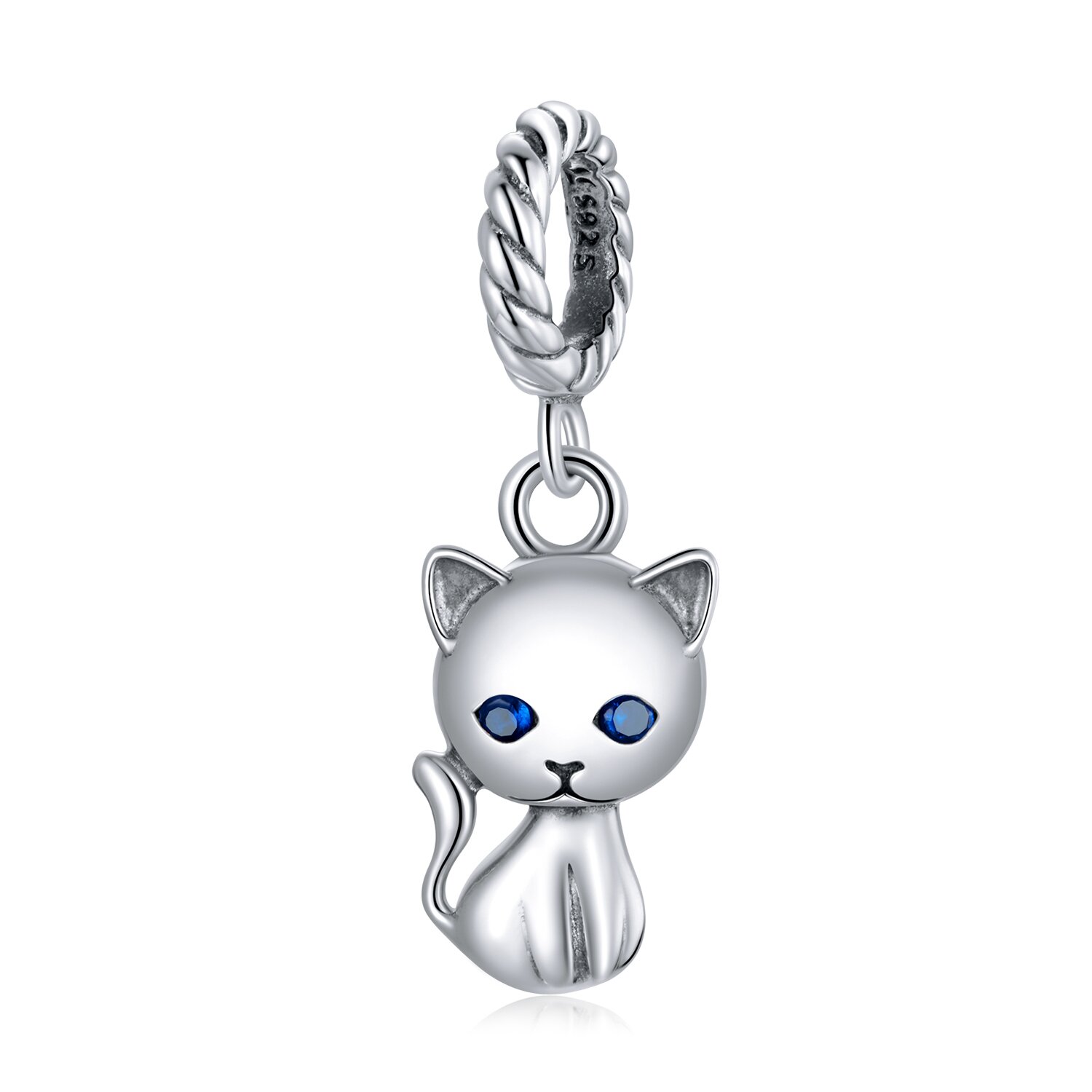 Talisman din argint cute kitty