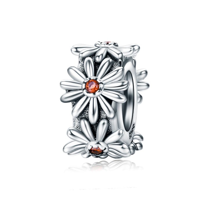 Talisman din argint daisy flower