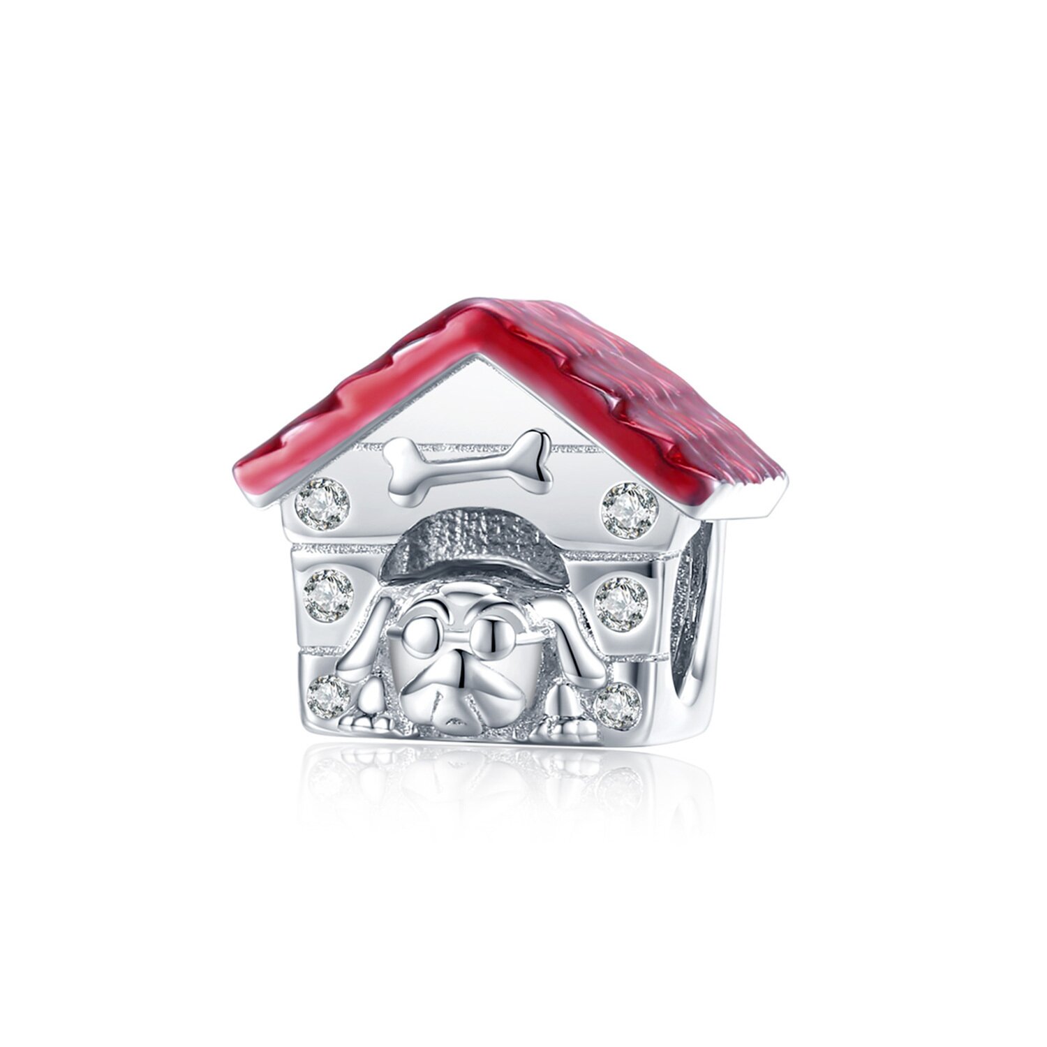 Talisman din argint dog house