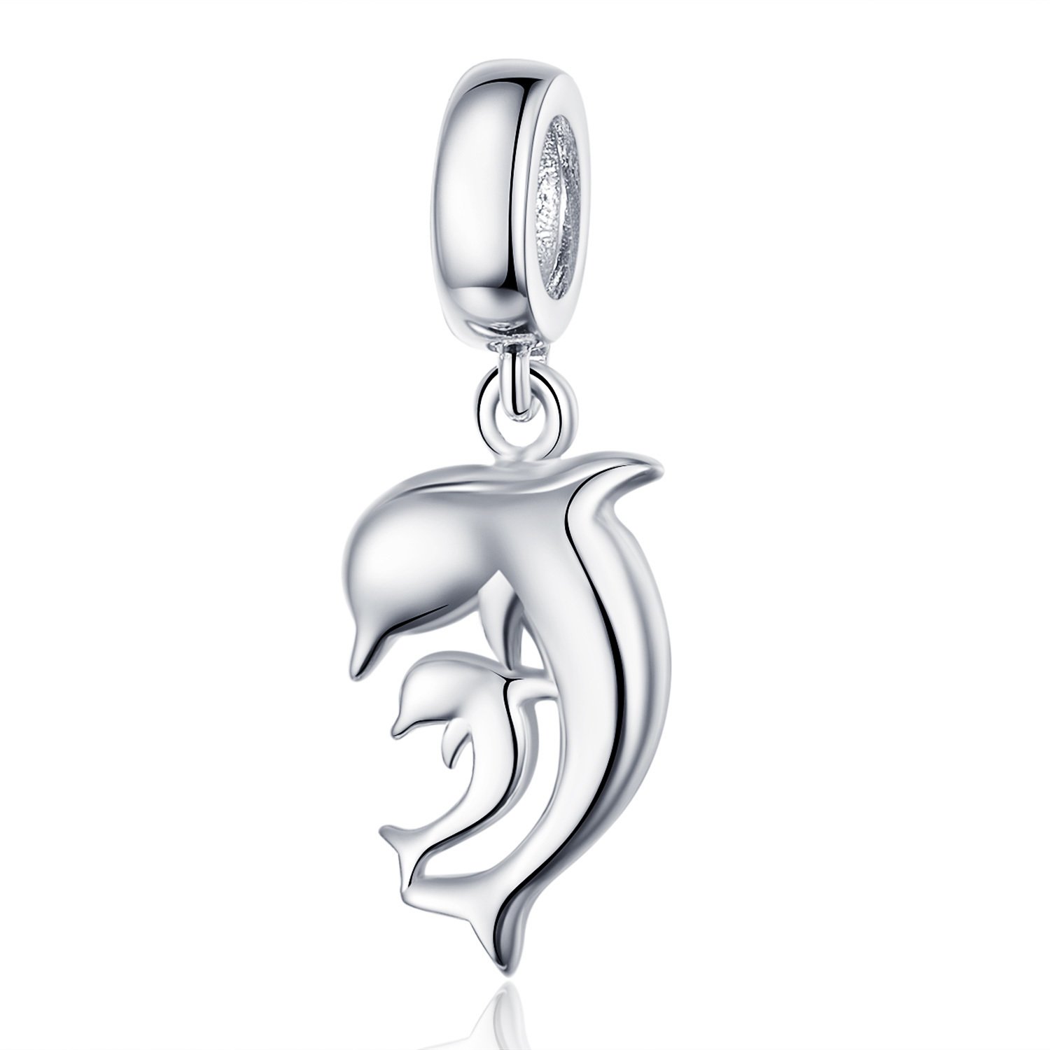 Talisman din argint dolphin family