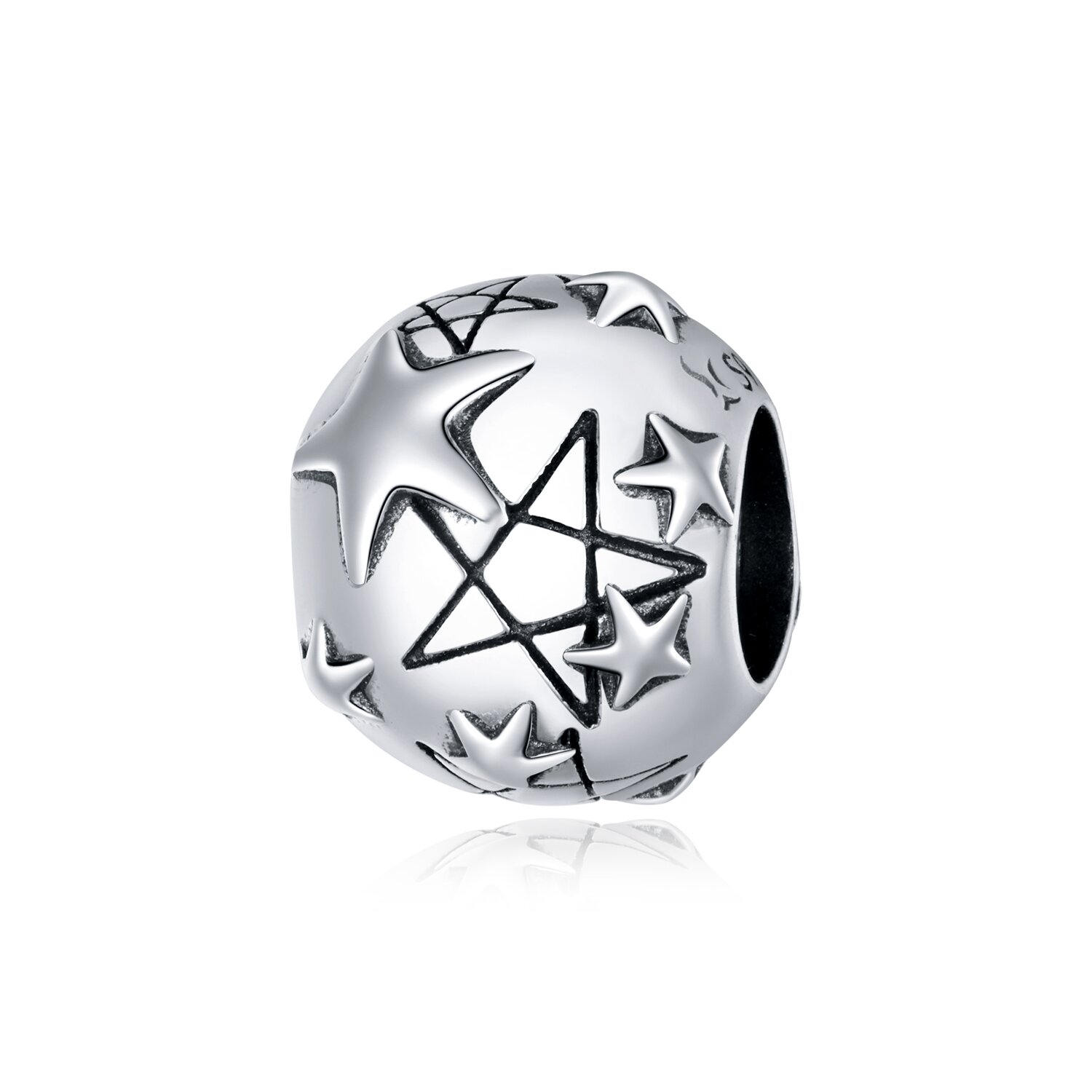 Talisman din argint drawn stars