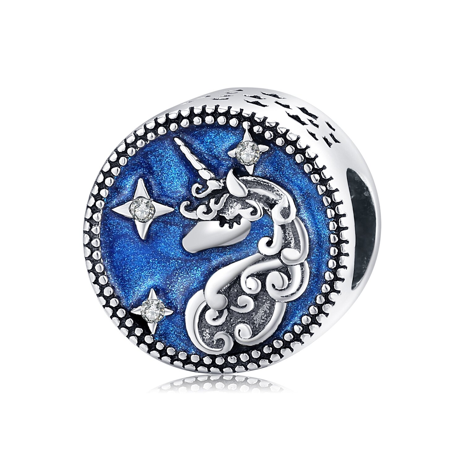 Talisman din argint dreamy unicorn