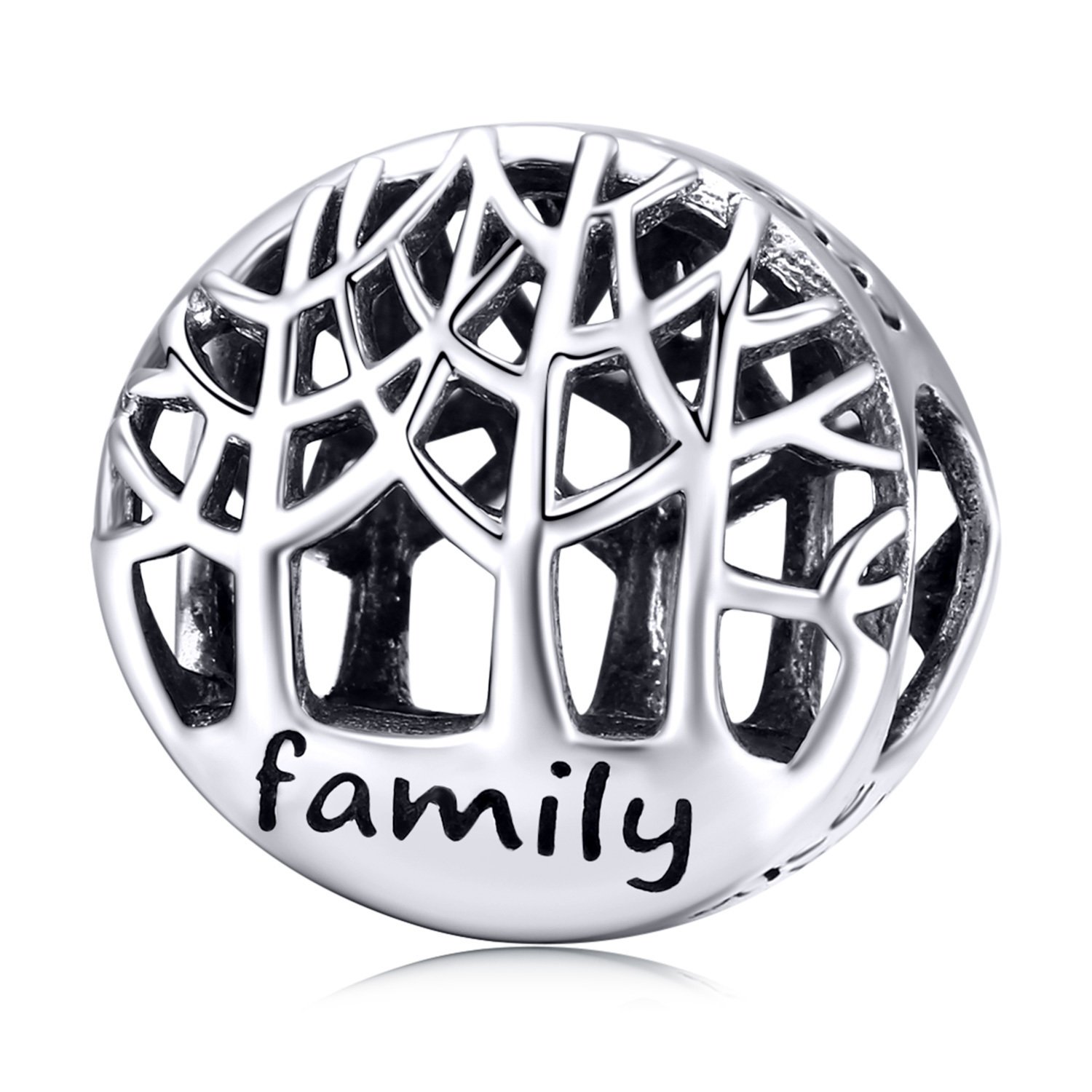 Talisman din argint family loves me