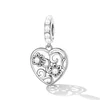 Talisman din argint Flowered Heart picture - 2